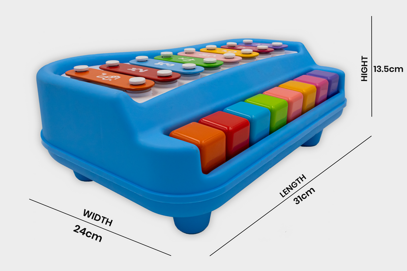 2 in 1 Musical Xylophone & Piano Toy for Kid | 8 Pin Toy | Interactive Toys | Musical Toy