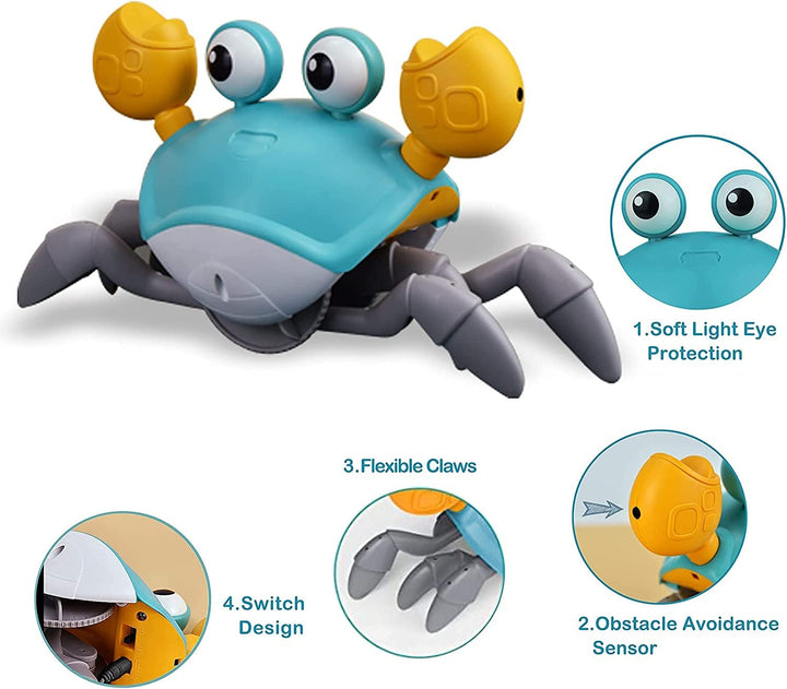 Musical dancing and Crawling Crab Toy |Kids |Intractive Toys | Robot Toy