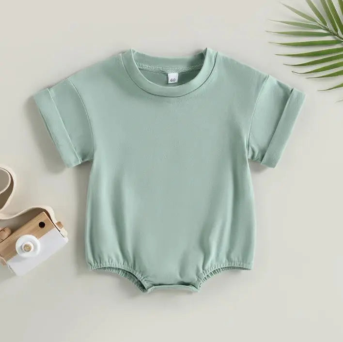 Short Sleeve Bubble Unisex Romper