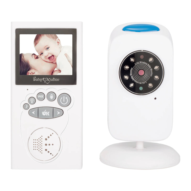 2.4" Wireless LCD Audio Video Baby Monitor Radio Nanny Music Intercom IR 24h Portable Baby Camera Baby Walkie Talkie Babysitter